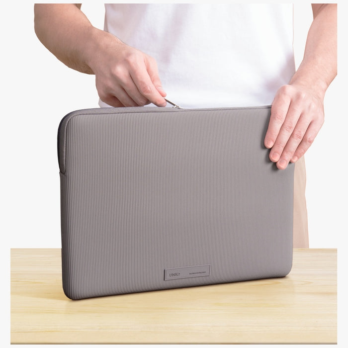 Uniq Cyprus Ridge Edition Laptop Sleeve за 16" лаптопи, водоустойчив неопрен - сив