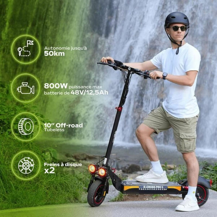 Електрически скутер Urbanglide ECROSS PRO 2 Черен 25 km/h 800 W