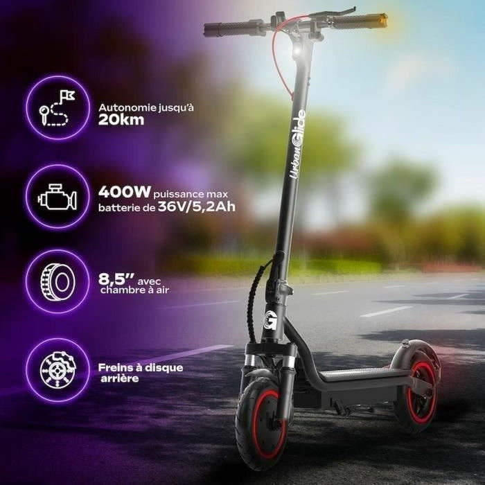 Електрически скутер Urbanglide 85 PLUS Черен 350 W 25 km/h