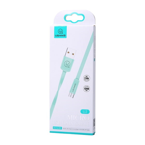USAMS Kabel U2 microUSB 1м, син