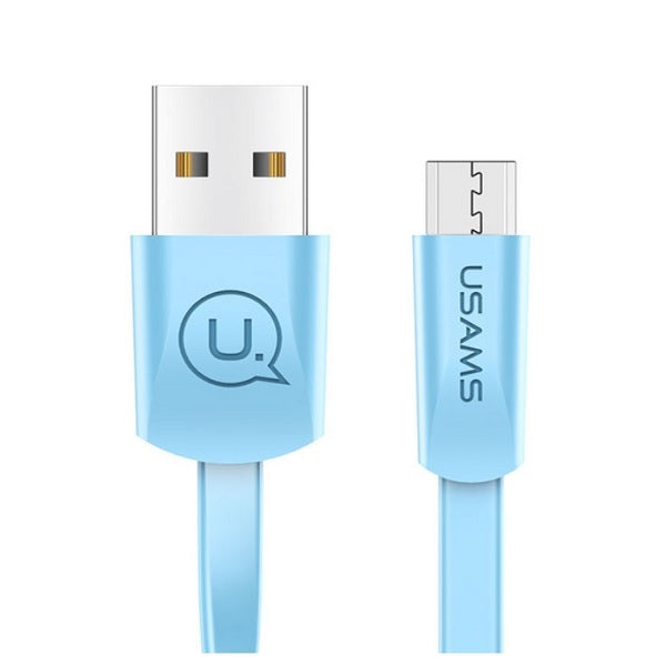 USAMS Kabel U2 microUSB 1м, син