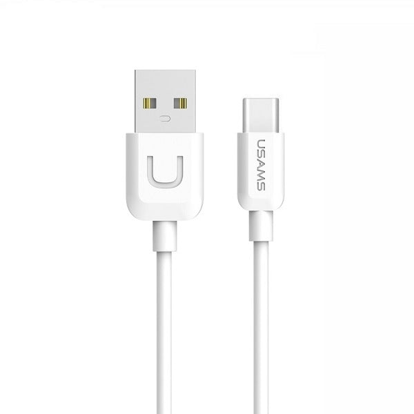 USAMS Kabel U-Turn 1 m кабел, бял, 2A