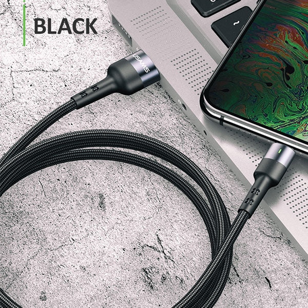 Кабел USAMS U26 плетен 3A Fast Charging, черен