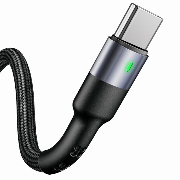 Кабел USAMS U26 плетен 3A Fast Charging, черен