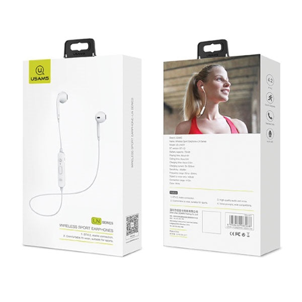 Слушалки USAMS stereo LNSeries, бели