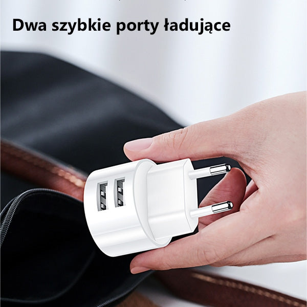 Зарядно USAMS T20 2,1A Fast Charging, бял