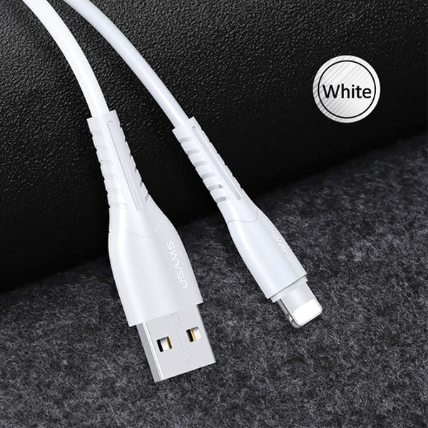 USAMS Kabel U35 Lightning 2A Fast кабел, бял