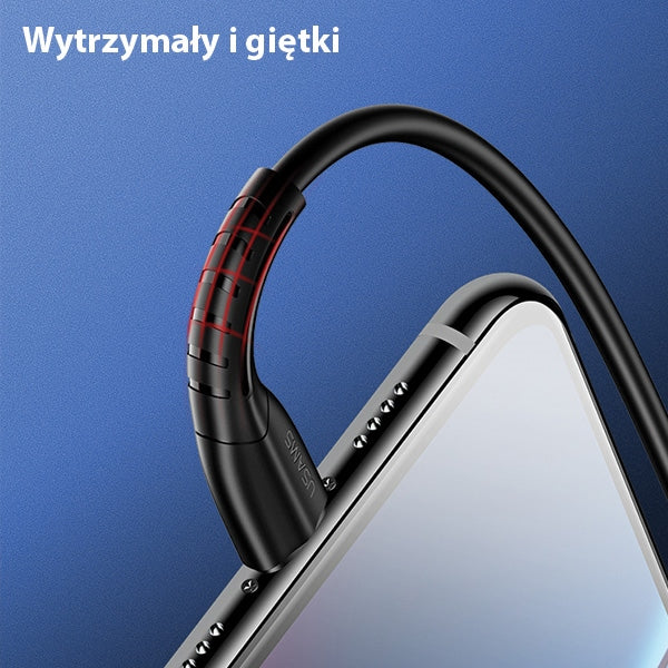 USAMS Kabel U35 Lightning 2A Fast кабел, бял