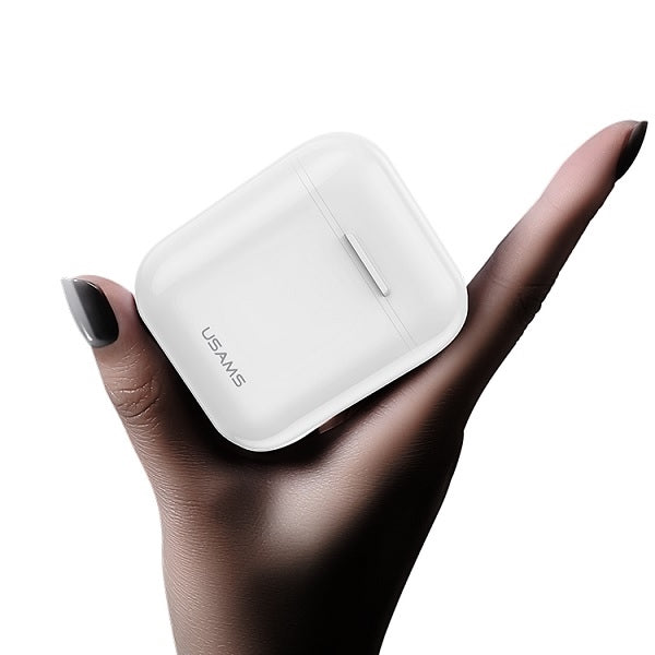 Безжични слушалки USAMS Bluetooth 5.0 TWS LUseries, бели