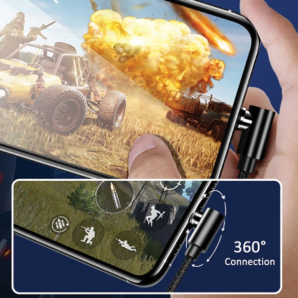 USAMS кабел Lightning 1 м ъглов магнитен, червен
