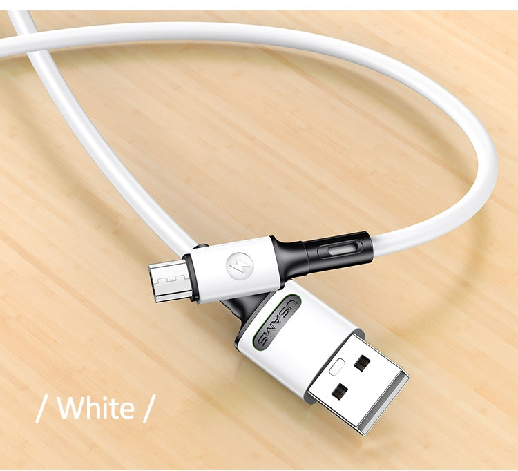 USAMS Kabel U52 microUSB 2A Fast кабел, бял