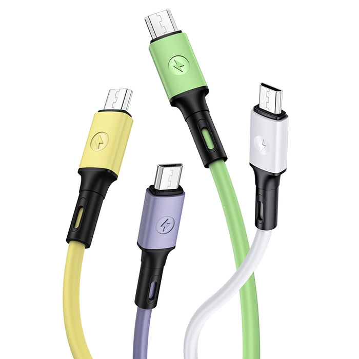 USAMS Kabel U52 microUSB 2A Fast кабел, бял