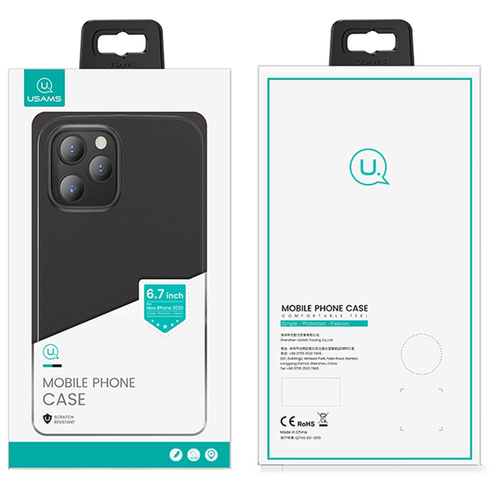 Силиконов калъф USAMS Gentle за iPhone 12 mini 5,4", зелен/прозрачен