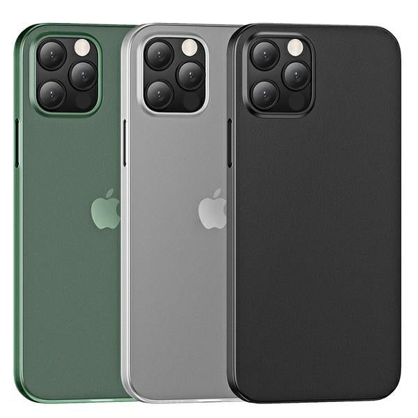 Силиконов калъф USAMS Gentle за iPhone 12 mini 5,4", зелен/прозрачен