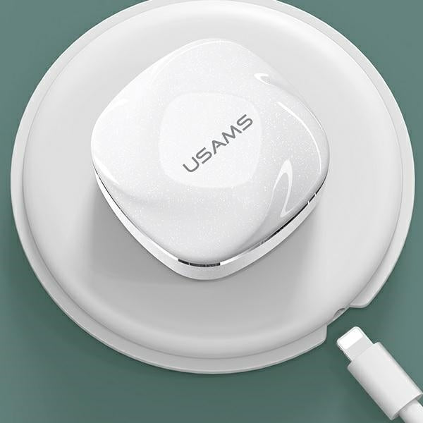 Слушалки USAMS M1 5.0 TWS SDseries безжични, бели