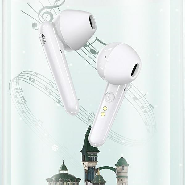 Слушалки USAMS M1 5.0 TWS SDseries безжични, бели
