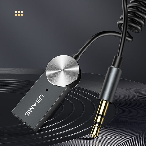 Аудио адаптер USAMS Bluetooth 5.0USB-AUX, сив