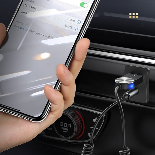 Аудио адаптер USAMS Bluetooth 5.0USB-AUX, сив