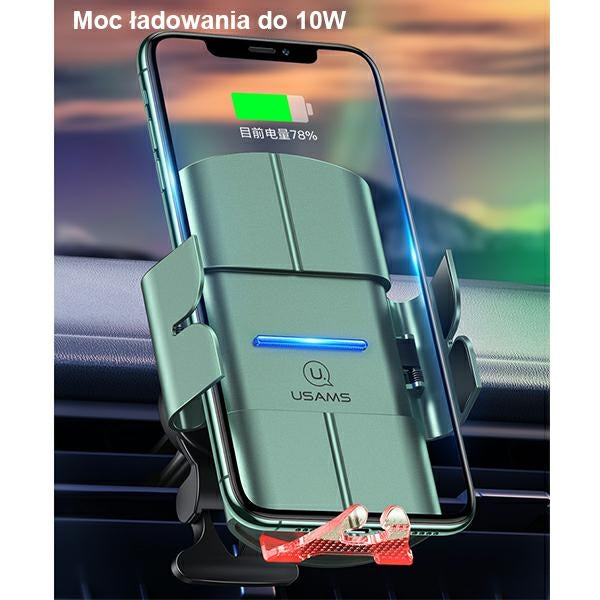 USAMS Uchwyt indukcyjny US-CD133 10WAutomatic индукционна държач за вентилационна решетка, черен Starod CD133ZJ01