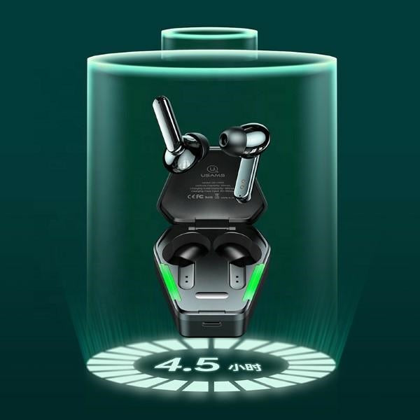 USAMS Слушалки M1 5.0 TWS JY Series Gaming безпроводни, черни
