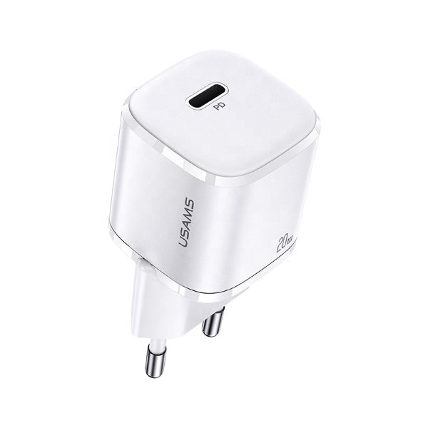 Зарядно USAMS T36 mini 20W PD3.0 Fast Charging, бяло