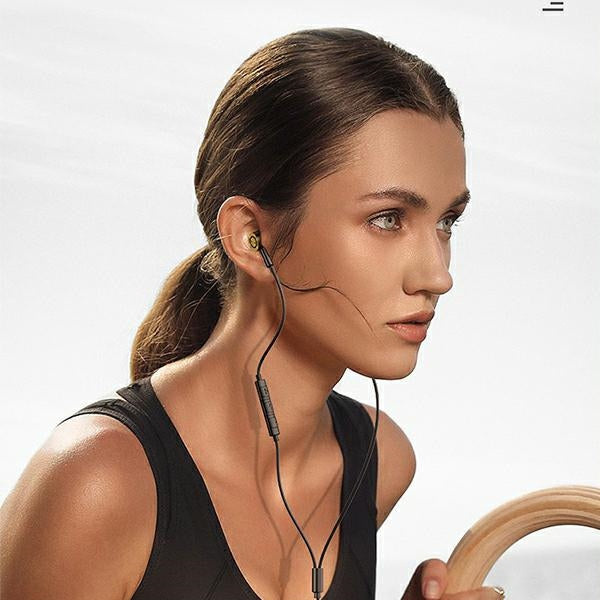 USAMS слушалки stereo EP-43 метал USB-C, черни HSEP4301