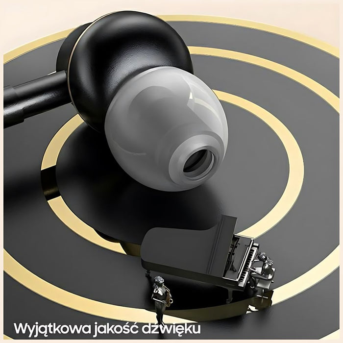 USAMS stereo слушалки EP-43 метални USB-C, тъмнозелени HSEP4302