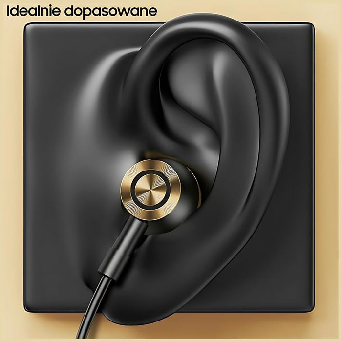 USAMS stereo слушалки EP-43 метални USB-C, тъмнозелени HSEP4302