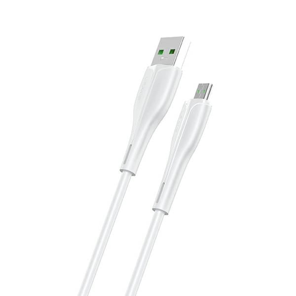 Кабел USAMS U38 microUSB 4A Fast Charge за OPPO 1м, бял
