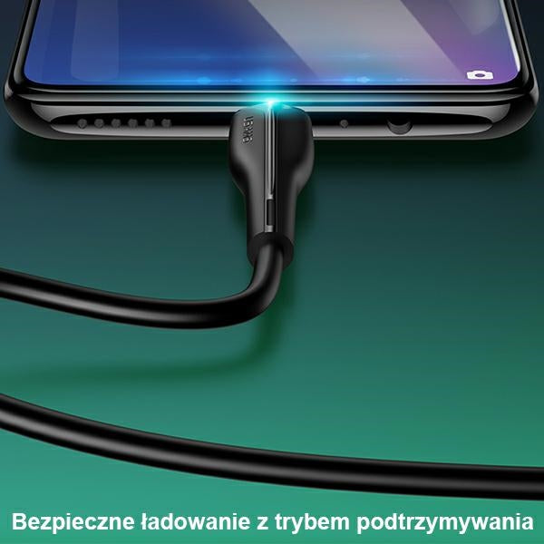 Кабел USAMS U38 microUSB 4A Fast Charge за OPPO 1м, бял