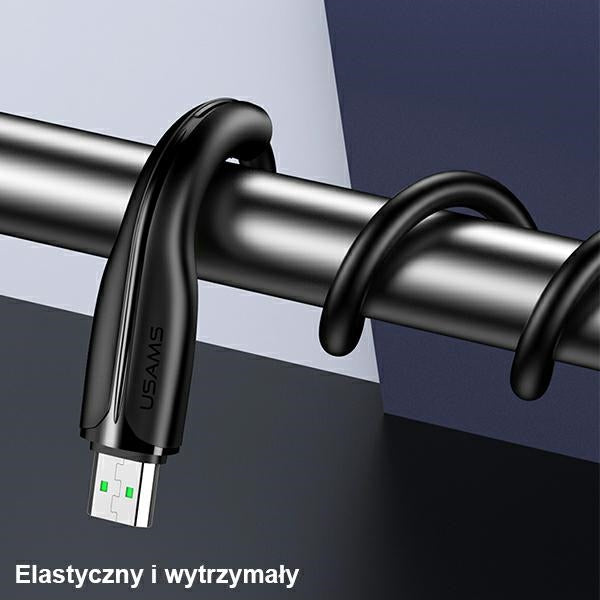 Кабел USAMS U38 microUSB 4A Fast Charge за OPPO 1м, бял
