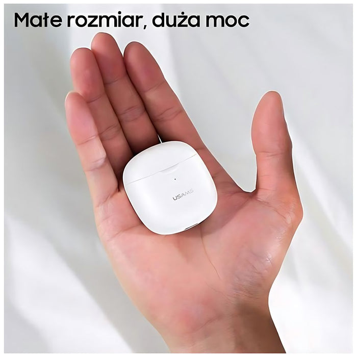 USAMS Слушалки M2 5.0 TWS IA series безжични, бели