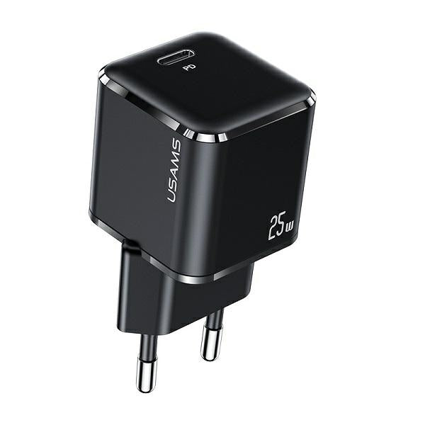 Зарядно USAMS T42 mini 25W PD3.0 Fast Charging, черно