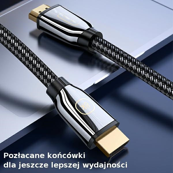 USAMS Кабел U67 2.1 8K, черен