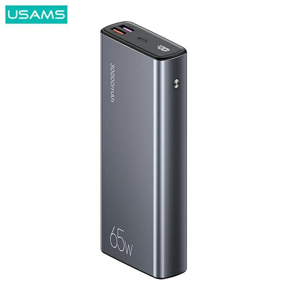 USAMS Powerbank Fast Charge черен с кабел, 85076000