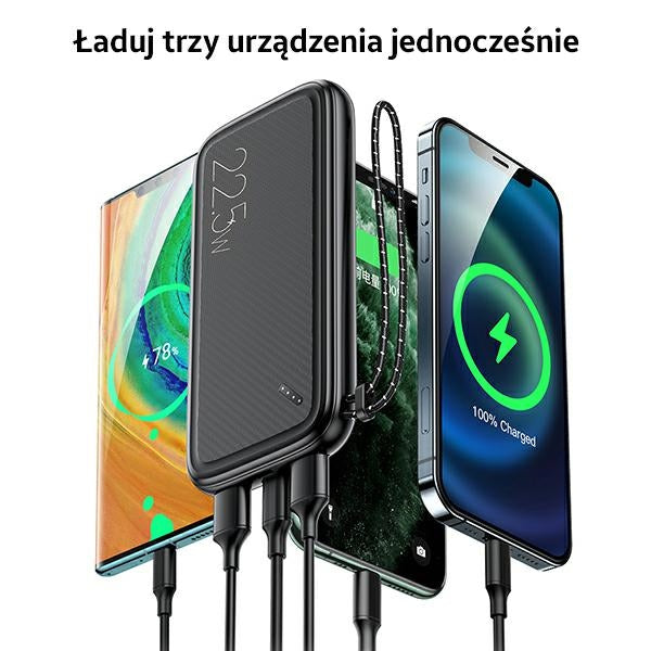 USAMS Powerbank 22.5W+PD Fast Charge, бял