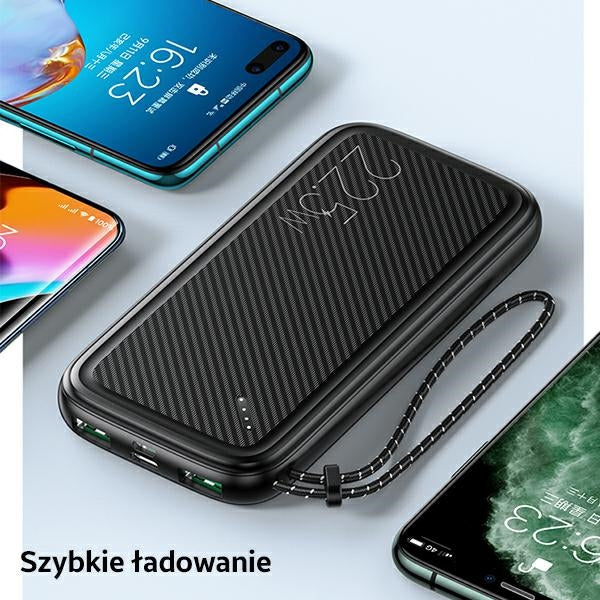 USAMS Powerbank 22.5W+PD Fast Charge, бял
