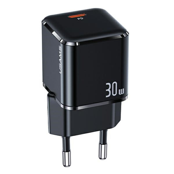 Зарядно USAMS T45 mini 30W PD3.0 Fast Charging, черно