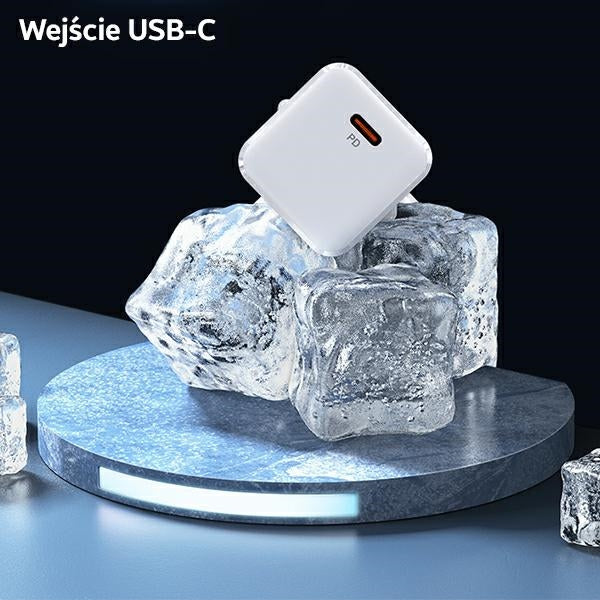 Зарядно USAMS T45 mini 30W PD3.0 Fast Charging, бял