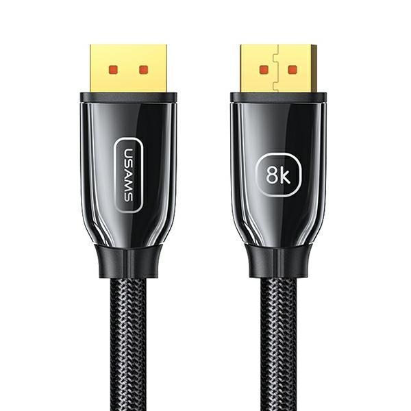 USAMS кабел DP към DP Display Port 3.0м 8K HD, черен