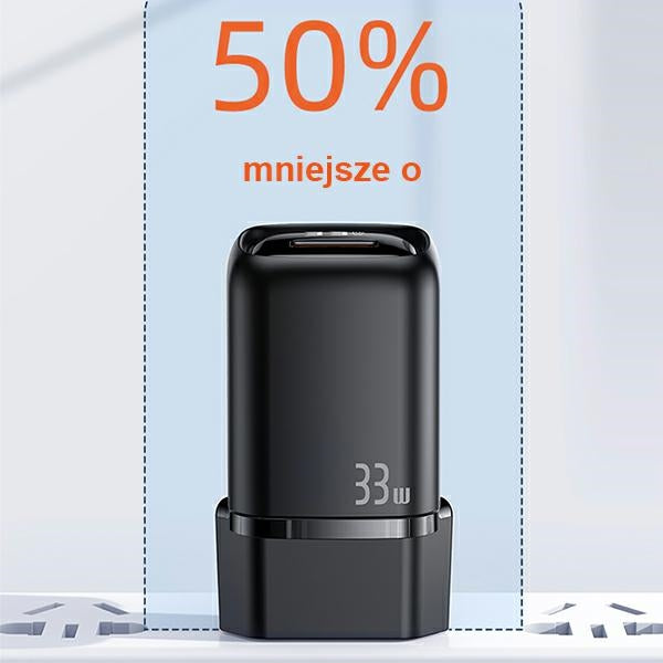 Зарядно USAMS T46 33W PD3.0 +QC3.0 Fast Charging, бяло