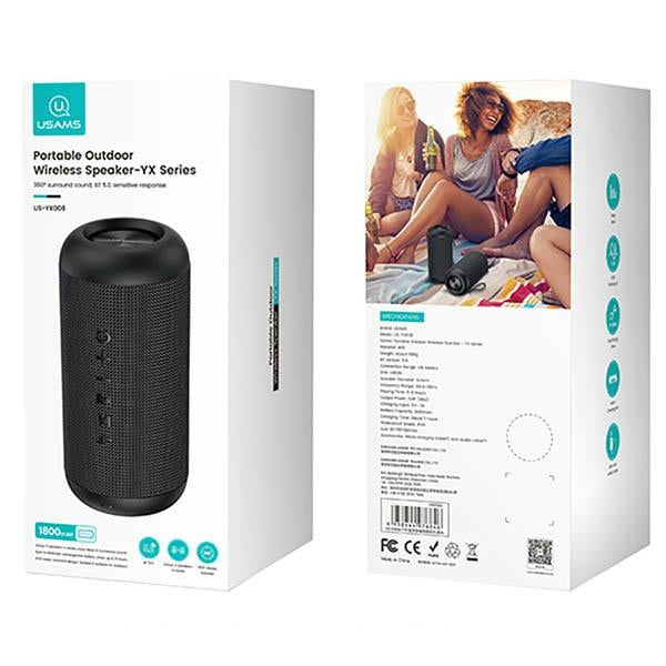 USAMS YX Series Portable Outdoor Wireless Speaker, преносима колона