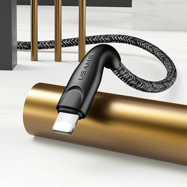 USAMS Kabel U41 pleciony кабел Lightning, червен, Fast Charge