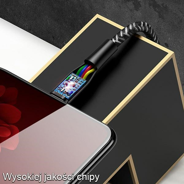 USAMS Кабел плетен U41 microUSB червен Fast Charge