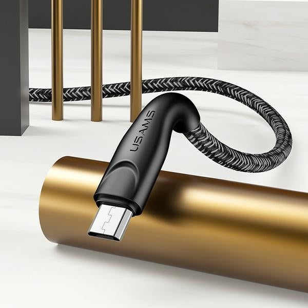 USAMS Кабел плетен U41 microUSB червен Fast Charge