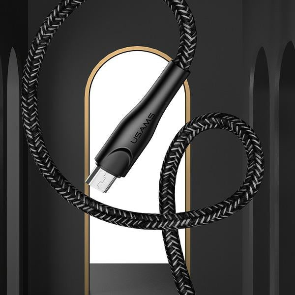 USAMS Кабел плетен U41 microUSB червен Fast Charge