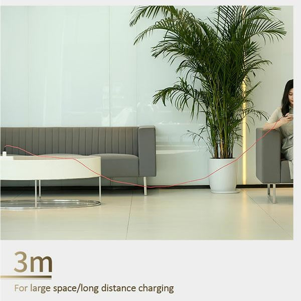USAMS Кабел плетен U41 microUSB, червен, Fast Charge