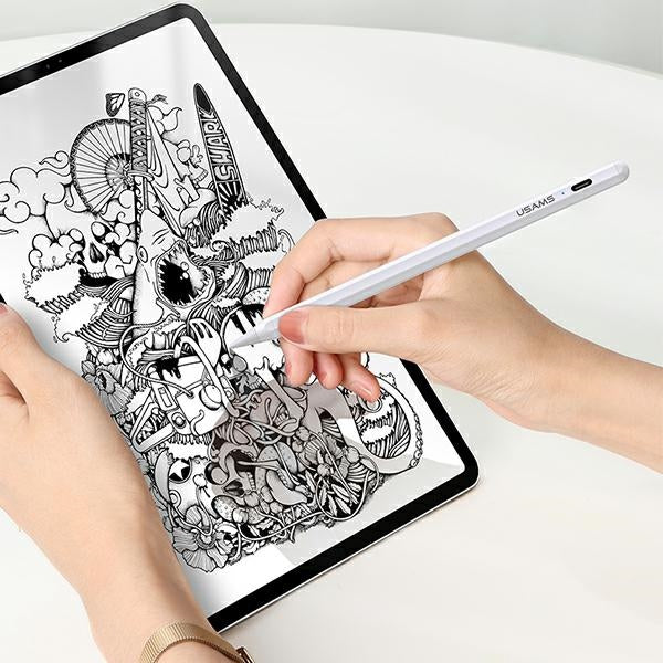 Стилус USAMS Active Touch Screen за iPad, бял