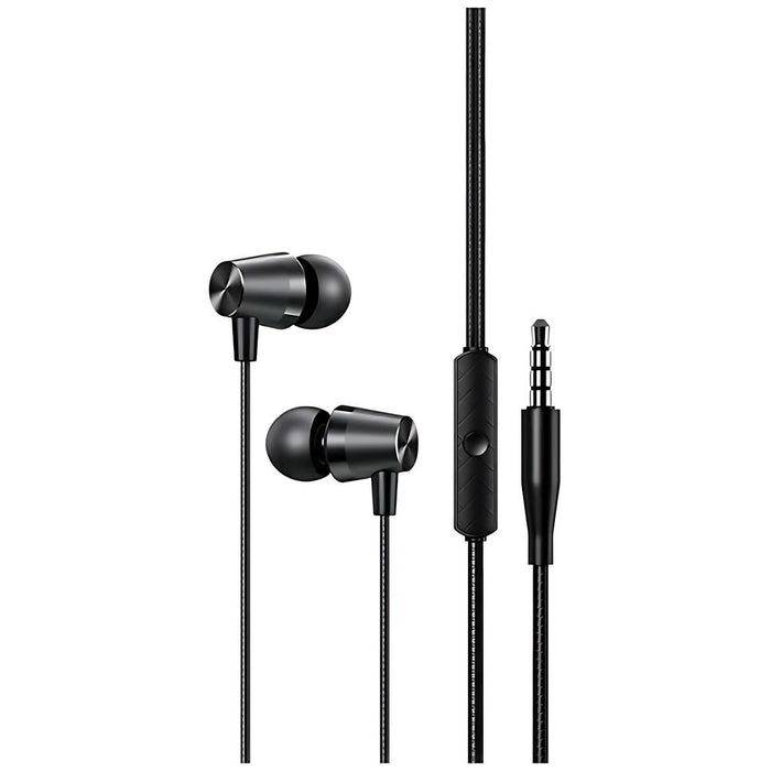 Слушалки USAMS Stereo 3,5 mm, черни