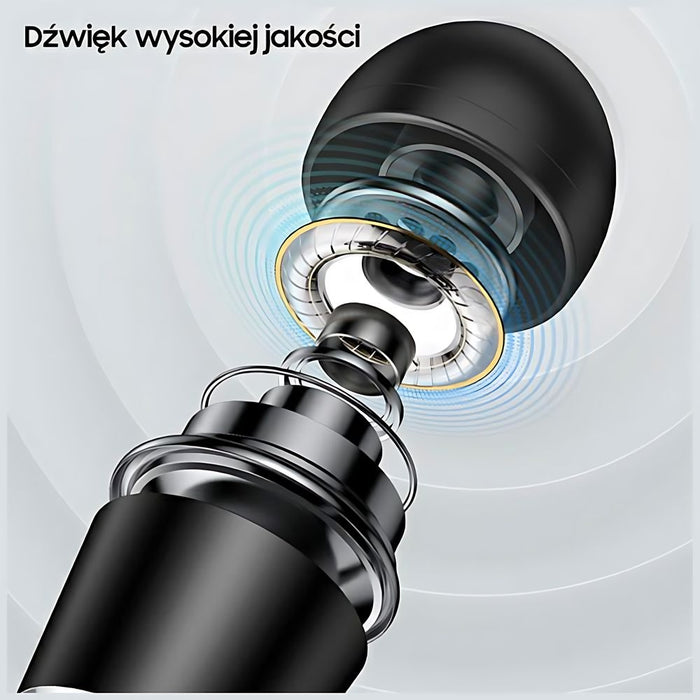 Слушалки USAMS Stereo 3,5 mm, черни